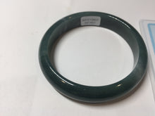 Load image into Gallery viewer, 59.8mm Certified Type A 100% Natural dark green/blue/gray/black Guatemala Jadeite bangle PJ148-1482