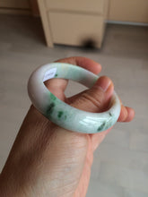 Load image into Gallery viewer, 50.5mm Certified Type A 100% Natural sunny green/purple/yellow(FU LU Shou) oval Jadeite Jade bangle AK53-1221