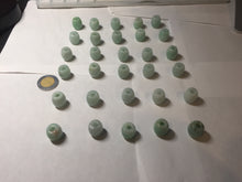 Load image into Gallery viewer, 13.5/12.5mm Type A 100% Natural light apple green/sunny green Jadeite Jade LuluTong (Every road is smooth) olive shape pendant group PA136