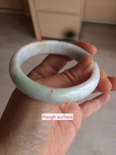 Load image into Gallery viewer, 50.5mm Certified Type A 100% Natural sunny green/purple/yellow(FU LU Shou) oval Jadeite Jade bangle AK53-1221