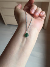 Load image into Gallery viewer, 7-7.3mm 100% natural type A green white Jadeite Jade pendant group PB129