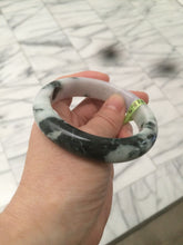 Load image into Gallery viewer, 57.8mm certified 100% natural light green/purple jadeite jade bangle F110-6206