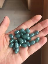 Load image into Gallery viewer, 10.5x7.8mm Type A 100% Natural green dark green blue black gray Guatemala Jadeite Jade LuluTong (Every road is smooth) bead pendant group PB300 Add on item. No sale alone.