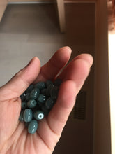 Load image into Gallery viewer, 10.5x7.8mm Type A 100% Natural green dark green blue black gray Guatemala Jadeite Jade LuluTong (Every road is smooth) bead pendant group PB300 Add on item. No sale alone.