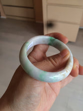 Load image into Gallery viewer, 50.5mm Certified Type A 100% Natural sunny green/purple/yellow(FU LU Shou) oval Jadeite Jade bangle AK53-1221