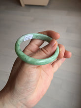 Load image into Gallery viewer, 47.5mm Certified type A 100% Natural sunny green Jadeite Jade bangle BM93-4468