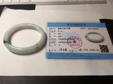 Load image into Gallery viewer, 53.5mm 100% natural certified sunny green brown pink oval jadeite jade bangle BN29-8348