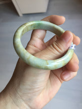 Load image into Gallery viewer, 56.5mm certified Type A 100% Natural light green/yellow/red/white Jadeite Jade bangle AZ196-2756