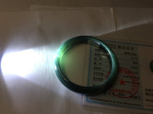 Load image into Gallery viewer, 59.8mm Certified Type A 100% Natural dark green/blue/gray/black Guatemala Jadeite bangle PJ148-1482