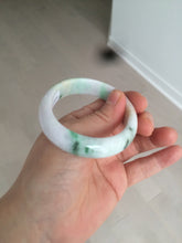 Load image into Gallery viewer, 50.5mm Certified Type A 100% Natural sunny green/purple/yellow(FU LU Shou) oval Jadeite Jade bangle AK53-1221