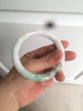 Load image into Gallery viewer, 58mm certified 100% natural sunny green/white/brown round cut jadeite jade bangle AX102-5430