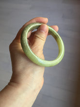 Load image into Gallery viewer, 58.4mm certified Type A 100% Natural yellow/brown flying dandelions nephrite Jade bangle HF80-0469