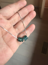 Load image into Gallery viewer, 7-7.5mm Type A 100% Natural icy watery light green dark green blue black gray Guatemala Jadeite Jade beads Fivefold Blessings (五福臨門) | pendant group PB299 Add on item. No sale alone.