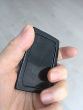 Load image into Gallery viewer, 100% Natural type A dark green black jadeite jade(墨翠, mocui) God of wealth General Guan (武财神关公) pendant pendant/worry stone AA64