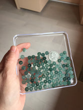 Load image into Gallery viewer, 7-7.5mm Type A 100% Natural icy watery light green dark green blue black gray Guatemala Jadeite Jade beads Fivefold Blessings (五福臨門) | pendant group PB299 Add on item. No sale alone.