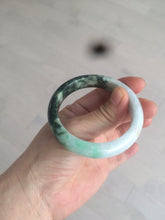 Load image into Gallery viewer, 51 mm Certified Type A 100% Natural fresh sunny green/white Jadeite Jade AX11-1655