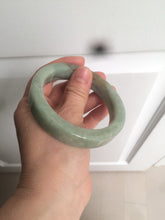 Load image into Gallery viewer, 57.6mm certified type A 100% Natural light green/gray square style Jadeite Jade bangle AX101-1509