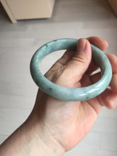 Load image into Gallery viewer, 58.8mm certified Type A 100% Natural dark green gray Jadeite Jade bangle PJ90-6649
