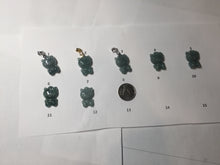 Load image into Gallery viewer, Type A 100% Natural dark green blue gray Guatemala jadeite jade cat kitty pendant PC143 Add one item