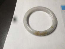 Load image into Gallery viewer, 52.3mm Certified type A 100% Natural green/white/very light purple/yellow Jadeite Jade bangle AZ77-1629