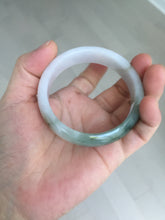 Load image into Gallery viewer, 54.2mm Certified type A 100% Natural dark green brown white purple Jadeite bangle AD120-3001
