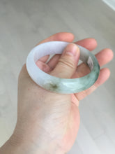 Load image into Gallery viewer, 54.2mm Certified type A 100% Natural dark green brown white purple Jadeite bangle AD120-3001