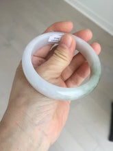 Load image into Gallery viewer, 57.5mm certified Type A 100% Natural dark green purple white Jadeite Jade bangle Y158-3015