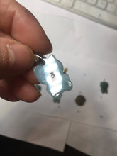 Load image into Gallery viewer, Type A 100% Natural dark green blue gray Guatemala jadeite jade cat kitty pendant PC143 Add one item