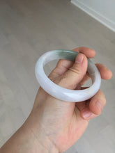 Load image into Gallery viewer, 57.5mm certified Type A 100% Natural dark green purple white Jadeite Jade bangle Y158-3015