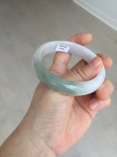 Load image into Gallery viewer, 57.5mm certified Type A 100% Natural dark green purple white Jadeite Jade bangle Y158-3015