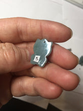 Load image into Gallery viewer, Type A 100% Natural dark green blue gray Guatemala jadeite jade cat kitty pendant PC143 Add one item
