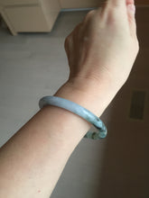 Load image into Gallery viewer, 55.3mm Certified Type A 100% Natural dark green/purple/gray round cut Jadeite bangle AA128-6937