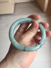 Load image into Gallery viewer, AllaboutjadeCanada.com only 57mm certified Type A 100% Natural dark green gray Jadeite Jade bangle PJ89-6651 Add on item