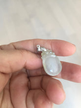 Load image into Gallery viewer, 100% Natural type A icy watery light green/clear Jadeite Jade seashell (福贝) pendant F149