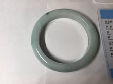 Load image into Gallery viewer, 57mm Certified Type A 100% Natural dark green/white//black Jadeite Jade bangle BK41-8354