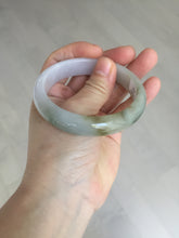 Load image into Gallery viewer, 57mm certified Type A 100% Natural dark green purple white Jadeite Jade bangle Y157-3002