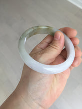 Load image into Gallery viewer, 57mm certified Type A 100% Natural dark green purple white Jadeite Jade bangle Y157-3002