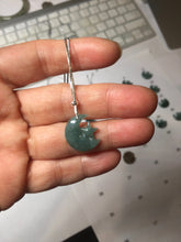 Load image into Gallery viewer, Type A 100% Natural dark green/blue/gray Guatemala jadeite Jade moon and star Pendant necklace group PC144 Add on item