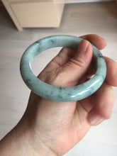 Load image into Gallery viewer, AllaboutjadeCanada.com only 57mm certified Type A 100% Natural dark green gray Jadeite Jade bangle PJ89-6651 Add on item