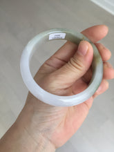 Load image into Gallery viewer, 57mm certified Type A 100% Natural dark green purple white Jadeite Jade bangle Y157-3002