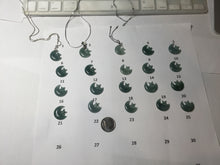 Load image into Gallery viewer, Type A 100% Natural dark green/blue/gray Guatemala jadeite Jade moon and star Pendant necklace group PC144 Add on item