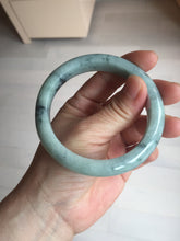 Load image into Gallery viewer, AllaboutjadeCanada.com only 57mm certified Type A 100% Natural dark green gray Jadeite Jade bangle PJ89-6651 Add on item