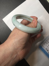 Load image into Gallery viewer, 57mm Certified Type A 100% Natural dark green/white//black Jadeite Jade bangle BK41-8354