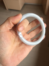 Load image into Gallery viewer, 57.8mm certified 100% natural type A green/purple/brown round cut jadeite jade bangle AJ74-8591