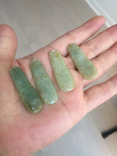 Load image into Gallery viewer, 100% Natural type A green/yellow Jadeite Jade bamboo pendant group F158