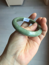 Load image into Gallery viewer, 52.5mm certified 100% natural Type A green gray black jadeite bangle PD172-6297