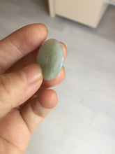 Load image into Gallery viewer, 23.5-27.7mm 100% Natural apple green/white jadeite Jade Safety Guardian Button(donut) Pendant group BK112