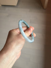 Load image into Gallery viewer, 56.3mm Certified Type A 100% Natural dark green/purple/gray round cut Jadeite bangle AA129-6929