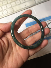 Load image into Gallery viewer, 58.4mm Certified Type A 100% Natural dark green/blue/gray/black Guatemala Jadeite bangle AZ169-3456