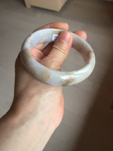 Load image into Gallery viewer, 59mm Certified Type A 100% Natural light purple yellow jadeite jade bangle BM100-4475